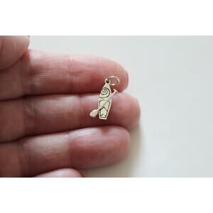 Sterling Silver Stand Up Paddle Board Necklace, Stand Up Paddle Board Necklace